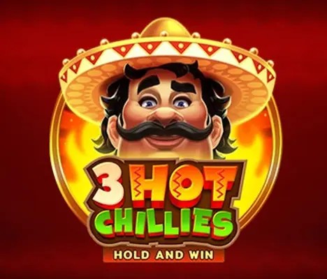 3 Hot Chillies slot visual from 3 Oaks Gaming available on fairspin-casinopt.com