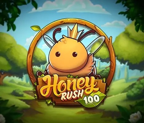 Honey Rush 100 online game logo by Play’n GO on fairspin-casinopt.com